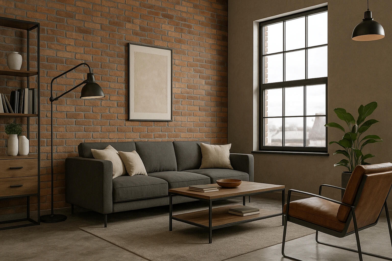 Loft Serenity — Minimalism with Industrial Accent