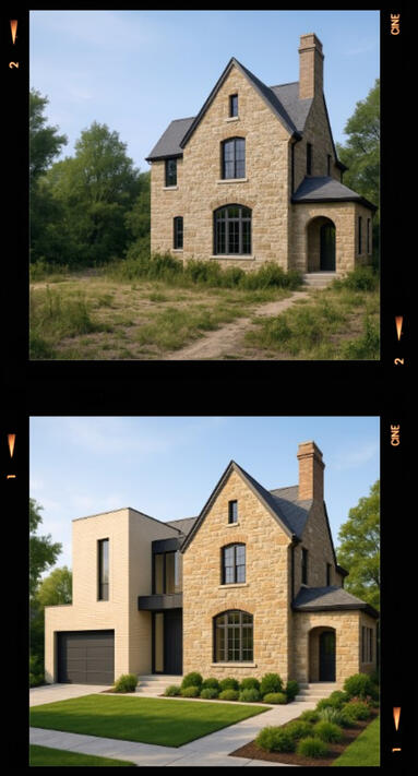 Architectural Transformation – Before &amp; After Visualization